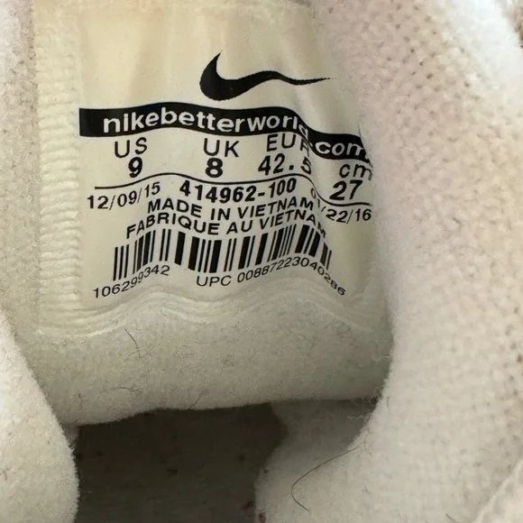 Nike Air More Uptempo Max Varsity White Red EUC 2016 sz 9 - Picture 6 of 9